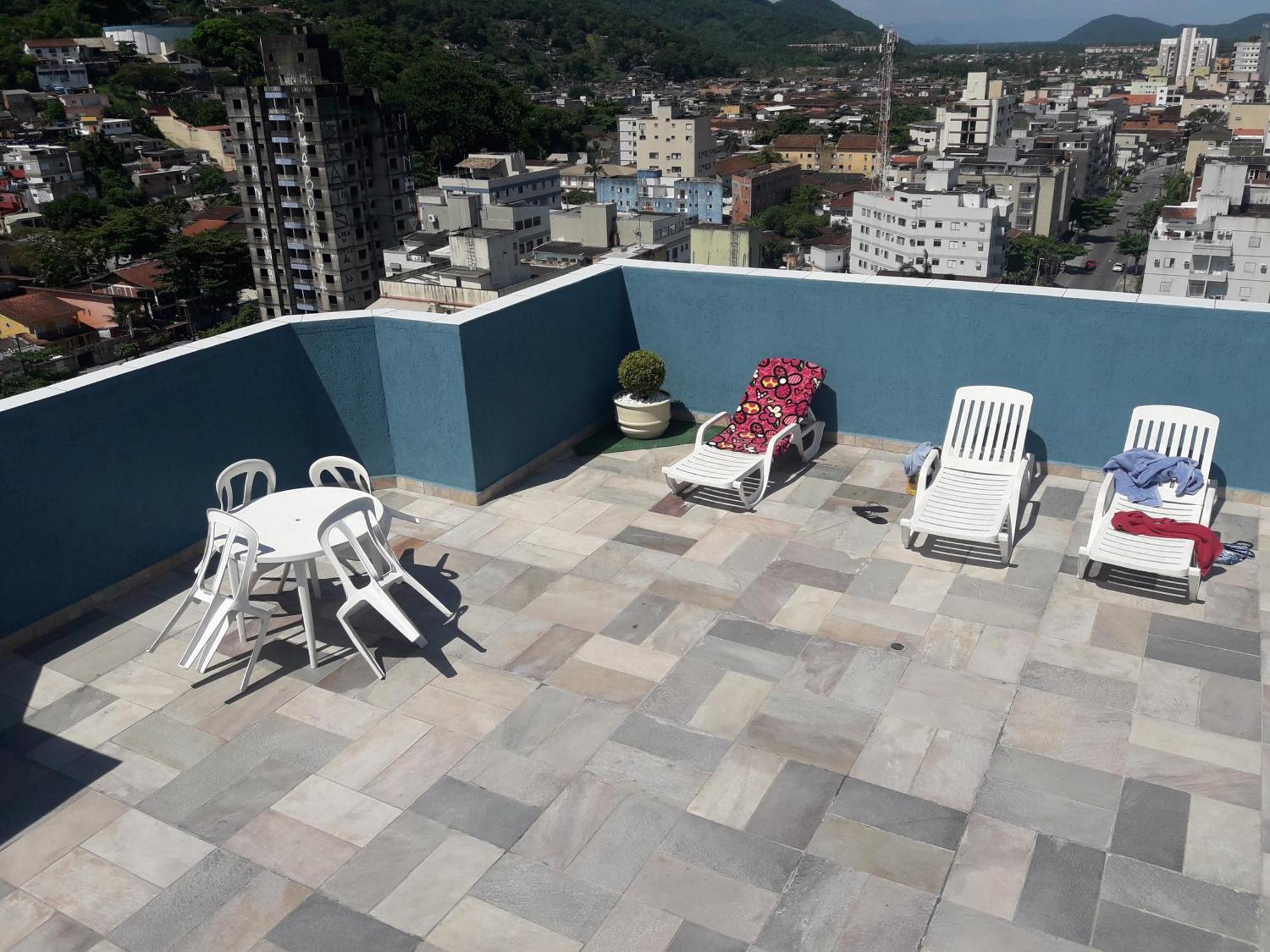 Ferienwohnung 500M Da Praia, Predio Cm Piscina, 1Garagem, Wi-Fi 300 Mbps, Centro De Guaruja, Proximo A Praia E Comercio, Horarios Check-In E Check-Out Flexiveis, Churrasqueira, Exterior foto